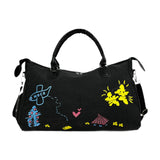 Maxbell Duffle Bag Sports Gym Bag Luggage Bag Overnight Bag for Gym Outdoor Exercise Black