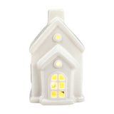 Christmas Miniature House Statue Desktop Ornament for Indoor Bedroom Holiday Style B