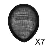 Maxbell 7xTearDrop Hat Fascinator Millinery Base Black