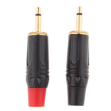 Maxbell 2x 3.5mm 1/8inch Mono Audio Male Plug Jack Connector Solder - Aladdin Shoppers