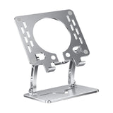 Maxbell Tablet Stand Holder Nonslip Base Desktop Stand Riser Personal Computer Riser Argent Round Hole
