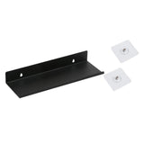 Damage-Free Floating Wall Mount Shelf for Home Organizer Office Speaker Black M