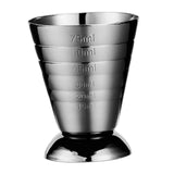Maxbell Cocktail Jigger Practical Stainless Steel Measuring Cup for Home Bar Kitchen Black