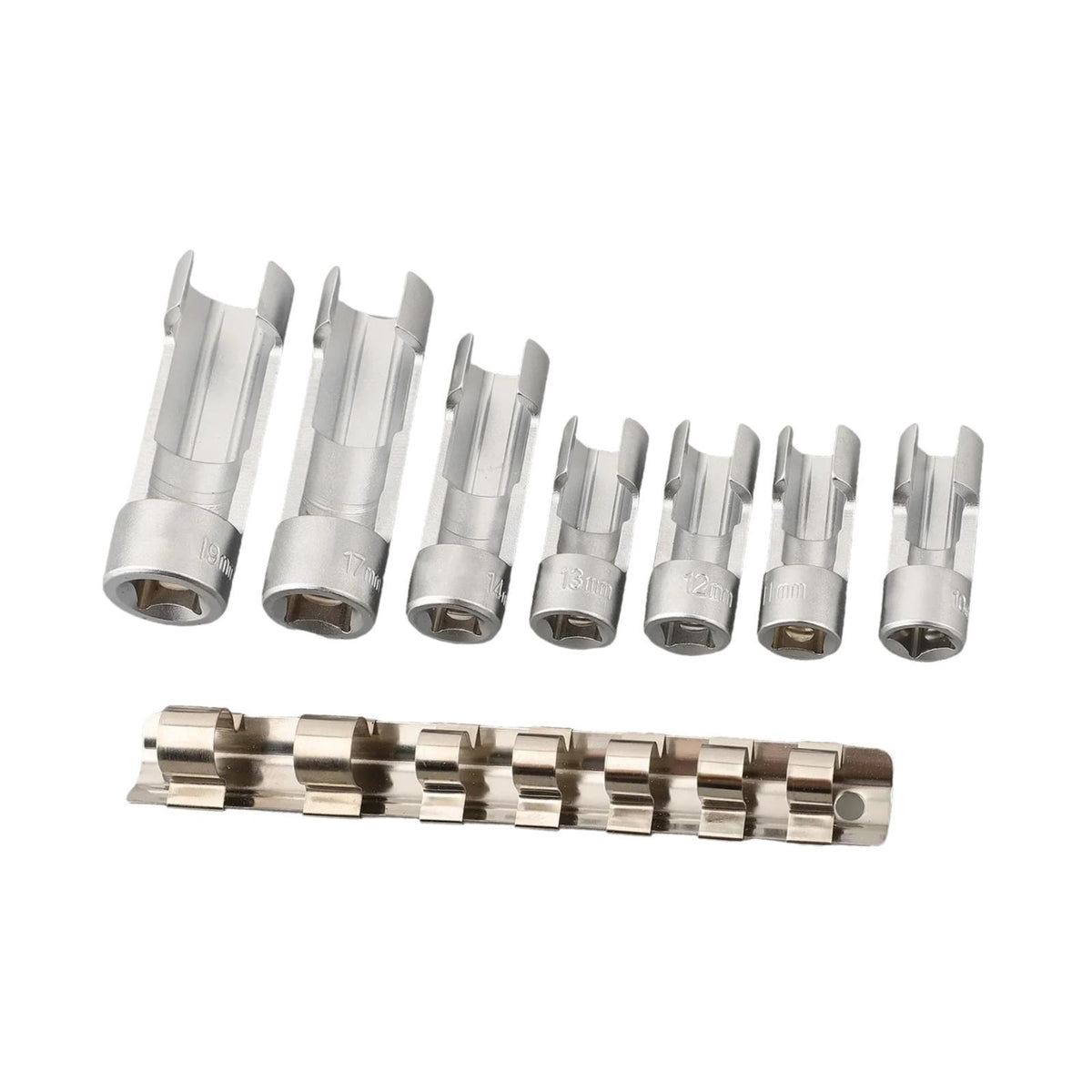 Maxbell 7Pcs Fuel Line Socket Wrench Set for 1/2" Screwdrivers Drive Diesel Injectors