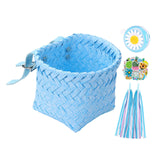 Maxbell Kids Bike Decoration Basket Cute Handlebar Basket for Children Scooter Girls Blue