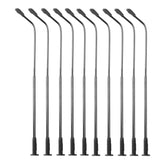 Maxbell 10pcs Model Cars with Light for Scenery Layout or Diorama 12V+10pcs Model Street Lamp Lights Single Head for Model Train Layout Scenery