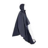 Maxbell Wheelchair Poncho Reflective Strip Camping Travel Wheelchair Rain Cape Cover without mirror hole dark blue