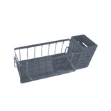 Kitchen Sink Organizer Easy to Clean Drain Rack for Countertop Washroom Cafe gray