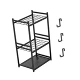 Maxbell Garden Tool Organizer 3 Tier Garage Tools Storage Stand for Lawn Brooms Shed