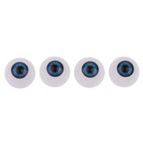 Maxbell 24mm Acrylic Eyeballs Safety Eyes For Baby Doll DIY Making Blue - Aladdin Shoppers