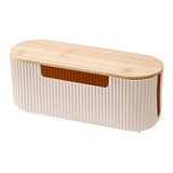 Maxbell Cable Management Box Office Cable Organizer for USB Hub Cover TV Wires Cords Beige