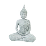 Maxbell Seated Buddha Statue Buddhism Spiritual Decor for Shops Tabletop Decorations B