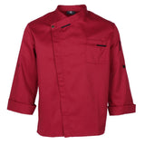 Maxbell Unisex Chef Jackets Coat Long Sleeves Shirt Kitchen Uniforms Red XL