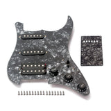 Maxbell Prewired SSH Pickguard Plate Set with 17 screws,1 Rear cover,for Electric Guitar - Aladdin Shoppers