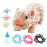 Maxbell Mini Piggy Toys with Accessories Cute Animal Pig Doll for Role Playing Party