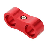 Maxbell 2xCar 2-Hole Fuel Hose Separator Clamp Oil Fuel Line Clamps Adapter AN6 Red