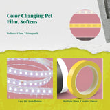 Lighting Diffuser Film, light-emitting diode Tube Guard, Heat-Resistant, Softens Light, Decorative Red 1*2000cm