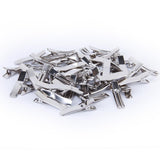Maxbell 26xApprox. 50 Pcs Blank Double Prong Hair Clip 35mm