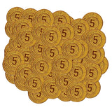 Maxbell 100 Pcs Plastic Pirate Treasure Coins Loot Party Fillers Kids Toy Golden