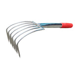 Maxbell Hand Rake Small Loosening Soil Cultivator Soil Tiller for Seaside Patio Lawn 6 tooth