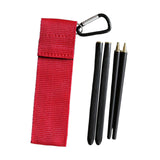 Maxbell Travel Chopsticks Foldable Multiple Use Wood Portable for Office Home Picnic Black