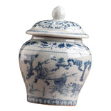 Ceramic Tea Storage Jar with Airtight Lid Decorative Household Tea Container Style C
