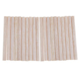 20 Pieces 8mm Round Balsa Wood Stick Unfinished Woodcraft Stick Dowel Rod for Kindergarten Handmade Craft Model Making Accessories 100mm - Aladdin Shoppers