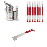 Maxbell Beehives Tool, 10x Grafting Tools, Smoker w/ Heat Shield Beekeeping Tool