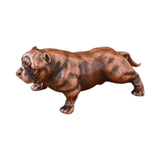 Maxbell Dog Figurine Craft Mini Ideal Gift Sturdy Sculpture for Cabinet Bedroom Home Bronze