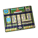 Maxbell Kids Play Rug with Roads for Kids Bedroom 140x110 cm Non Slip Large Play Mat Style B