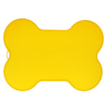 Maxbell Maxbell Pet Feeding Mat Silicone Dog Cat Dish Bowl Waterproof Bone Shape Pad Yellow