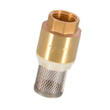 Maxbell Brass Foot Valve No Return Valve Female Thread Copper Check Valve for Garden DN15 with Mesh