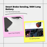 Bike, Smart Brake Sensing, light-emitting diode Rear Light, Waterproof, Night Cycling SR1 Pro Smart Brake Sensing