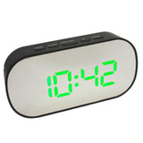 Maxbell LED Large Screen Bedside Alarm Clock Digital Clock Black Frame Green Light