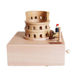 Maxbell Wooden Music Box Figurine Music Box Figurine for Home Living Room Bedroom