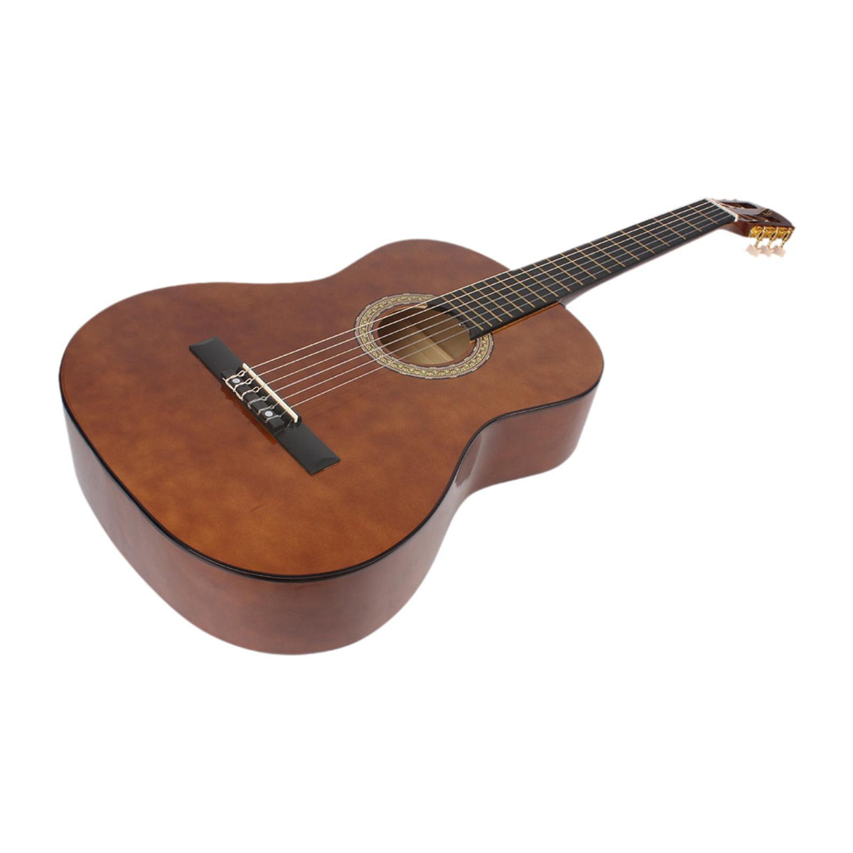 Maxbell 39" Beginner Classical Guitar Guitar Accessories for Students Beginners Kids Wood color