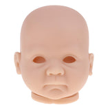 Maxbell Real Soft Vinyl 20inch Reborn Awake Baby Doll Newborn Unpainted Head Sculpt Kit DIY Accs #2 - Aladdin Shoppers