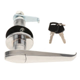 Maxbell Silver Cabinet Door L Handle Lock w/2 Keys for Toolbox Cabinet Truck