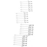 Maxbell 24pcs Necklace Bracelet Chain Extender with Lobster Clips Silver Tone 50mm+55mm