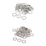 Maxbell 100pcs Oil Drain Plug Crush Washer Gaskets 14mm for Acura+20mm for