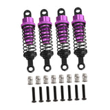 Maxbell 4 Pieces Hydraulic Shock Absorbers for RC Car Dampers Set for MN82 MN168 B14 Silver