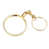 Maxbell 2pcs Coin keyring Pendant Keychain Commemorative Coin Keyring Gift 40mm