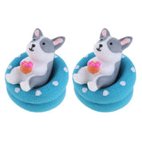 Maxbell Miniature Fairy Garden Micro Landscape Bonsai Pot Decor Gray Seated Dog - Aladdin Shoppers