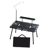 Camping Table with Light Stand Furniture Accessories for Backyard Travel BBQ