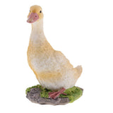 Maxbell 2pcs Garden Gift Farm Resin Animal Ornament Pond Water Standing Duck S