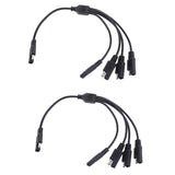 Maxbell 2Pieces 18AWG SAE 1 to 4 Extension Adapter Splitter Cable for Solar Battery