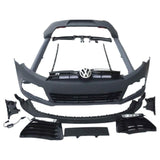 R20 design Front Kit, compatible with Volkswagen 6 MK6 GTI 2008-2013 vehicles, decorative enhancement Black Front Rear Side