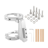 Maxbell Folding Bicycle Front Bag Carrier Mount Adapter Lightweight Modification Kit Silver