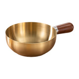 Maxbell Milk Heating Pot Portable Non Slip Kitchen Cookware for Heating Oil Pot Gold