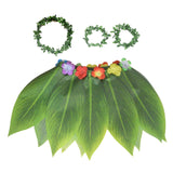 Maxbell Grass Skirt Hawaiian Flower Leaf Skirt for Beach Masquerade Celebration 10 Leaf Skirt
